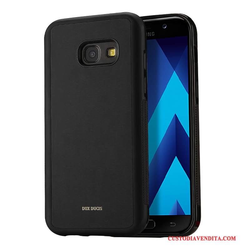 Custodia Samsung Galaxy A3 2017 Pelle Anti-caduta Carta, Cover Samsung Galaxy A3 2017 Protezione Telefono Morbido