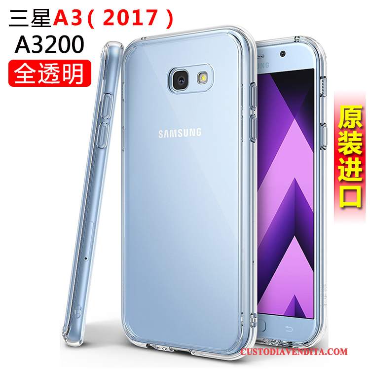 Custodia Samsung Galaxy A3 2017 Silicone Biancotelefono, Cover Samsung Galaxy A3 2017 Protezione Anti-caduta