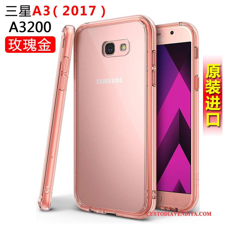 Custodia Samsung Galaxy A3 2017 Silicone Biancotelefono, Cover Samsung Galaxy A3 2017 Protezione Anti-caduta