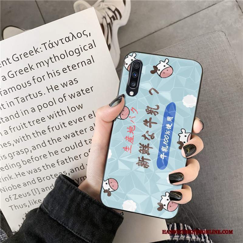 Custodia Samsung Galaxy A30s Cartone Animato Modello Coccodrillo Forma Del Diamante, Cover Samsung Galaxy A30s Silicone Bianco Bello