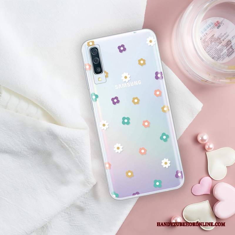 Custodia Samsung Galaxy A30s Cartone Animato Trasparente Anti-caduta, Cover Samsung Galaxy A30s Creativo Tendenza Morbido