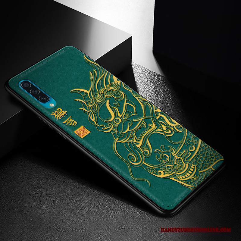 Custodia Samsung Galaxy A30s Creativo Di Personalità Verde, Cover Samsung Galaxy A30s Goffratura Tutto Inclusotelefono