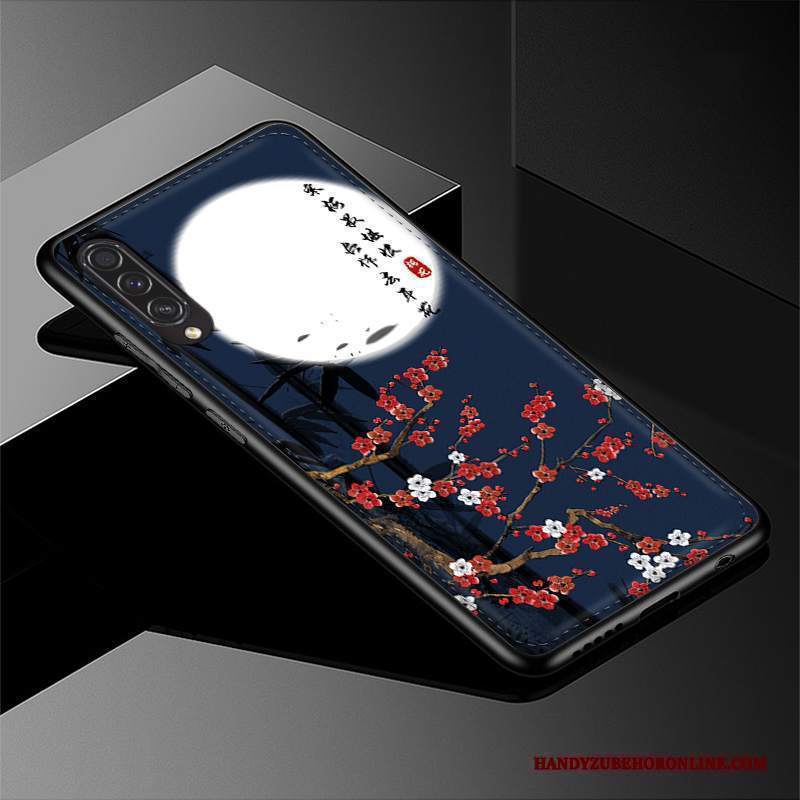 Custodia Samsung Galaxy A30s Creativo Telefono Modello, Cover Samsung Galaxy A30s Goffratura Blu Tutto Incluso