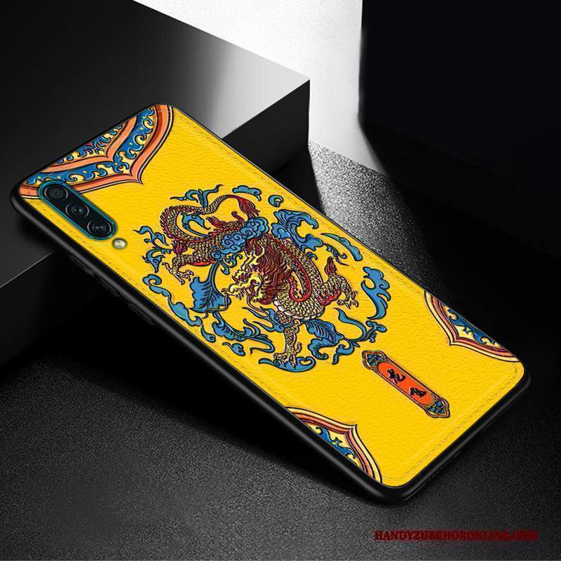 Custodia Samsung Galaxy A30s Goffratura Stile Cinese Di Personalità, Cover Samsung Galaxy A30s Pelle Nuovo Anti-caduta