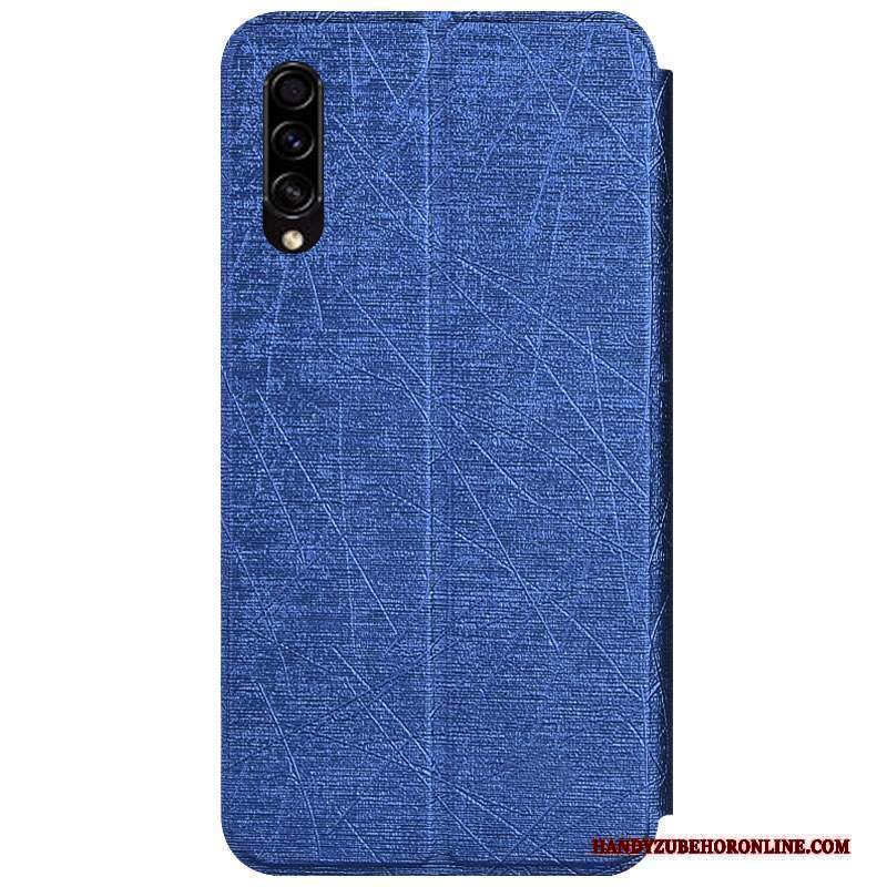 Custodia Samsung Galaxy A30s Pelle Supporto Anti-caduta, Cover Samsung Galaxy A30s Protezione Argentotelefono