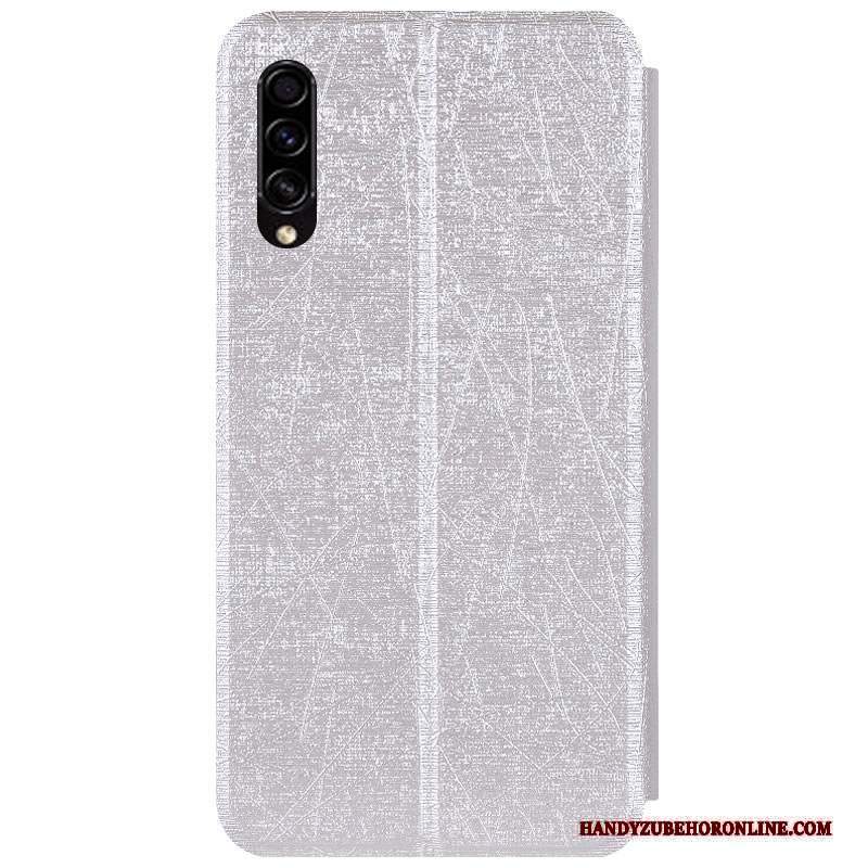 Custodia Samsung Galaxy A30s Pelle Supporto Anti-caduta, Cover Samsung Galaxy A30s Protezione Argentotelefono