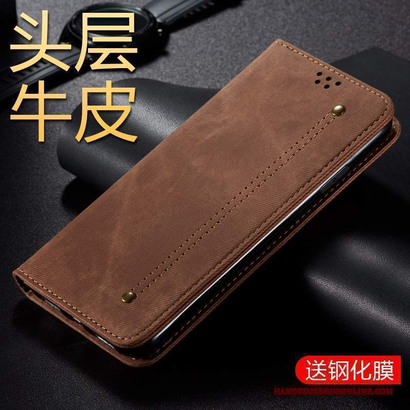 Custodia Samsung Galaxy A30s Pelle Tempra Pellicola Protettiva, Cover Samsung Galaxy A30s Protezione Affaritelefono