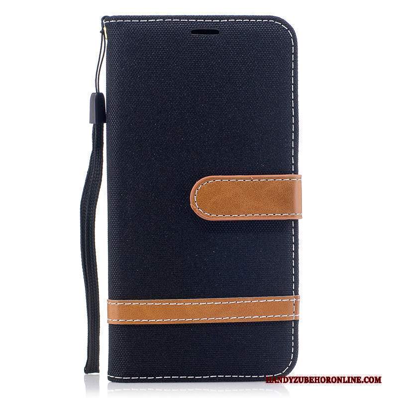 Custodia Samsung Galaxy A30s Portafoglio Carta Tendenza, Cover Samsung Galaxy A30s Folio Denimtelefono