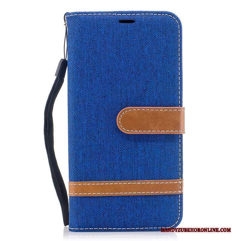 Custodia Samsung Galaxy A30s Portafoglio Carta Tendenza, Cover Samsung Galaxy A30s Folio Denimtelefono