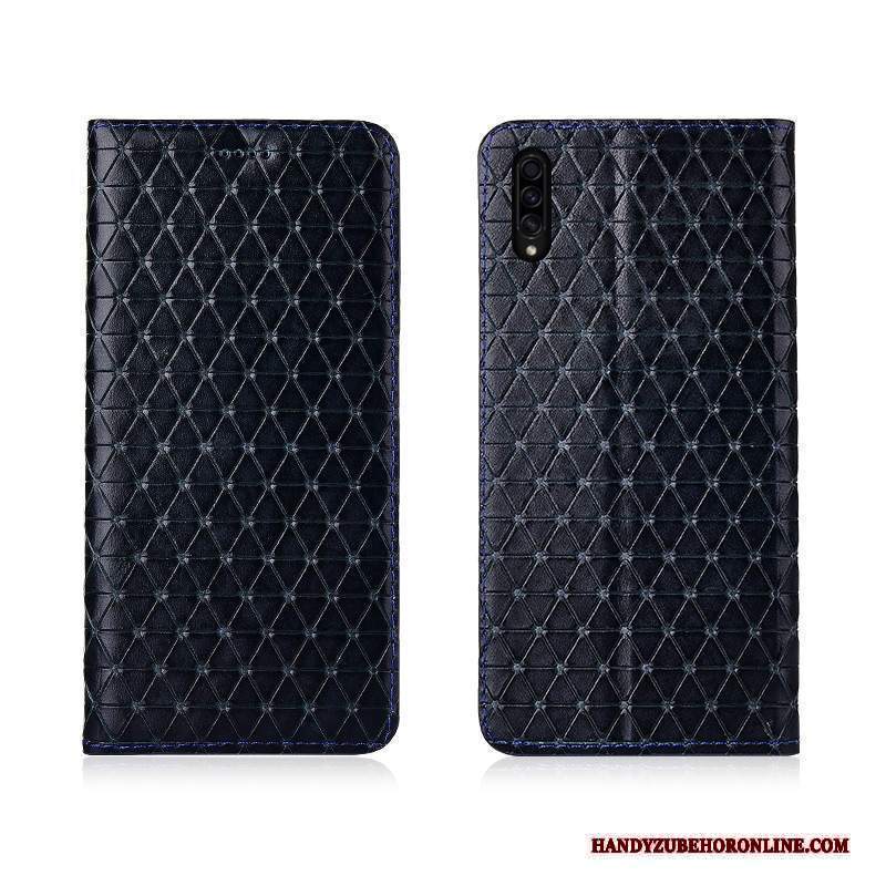 Custodia Samsung Galaxy A30s Protezione Nuovo Anti-caduta, Cover Samsung Galaxy A30s Folio Nero Marchio Di Tendenza