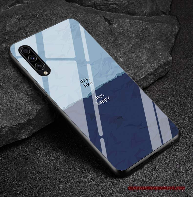 Custodia Samsung Galaxy A30s Protezione Vetro Specchio, Cover Samsung Galaxy A30s Creativo Marchio Di Tendenza Morbido