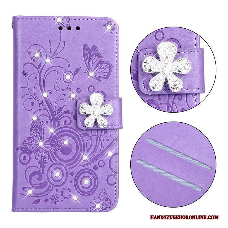 Custodia Samsung Galaxy A30s Silicone Morbido Porpora, Cover Samsung Galaxy A30s Pelle Anti-caduta Farfalla