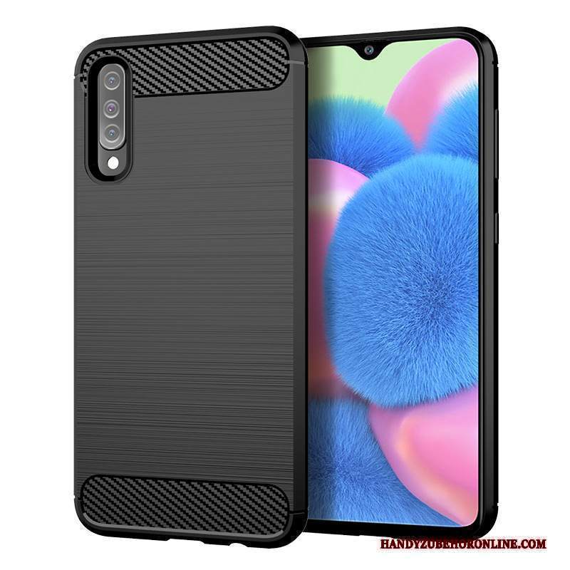 Custodia Samsung Galaxy A30s Silicone Seta Fibra, Cover Samsung Galaxy A30s Protezione Telefono Modello