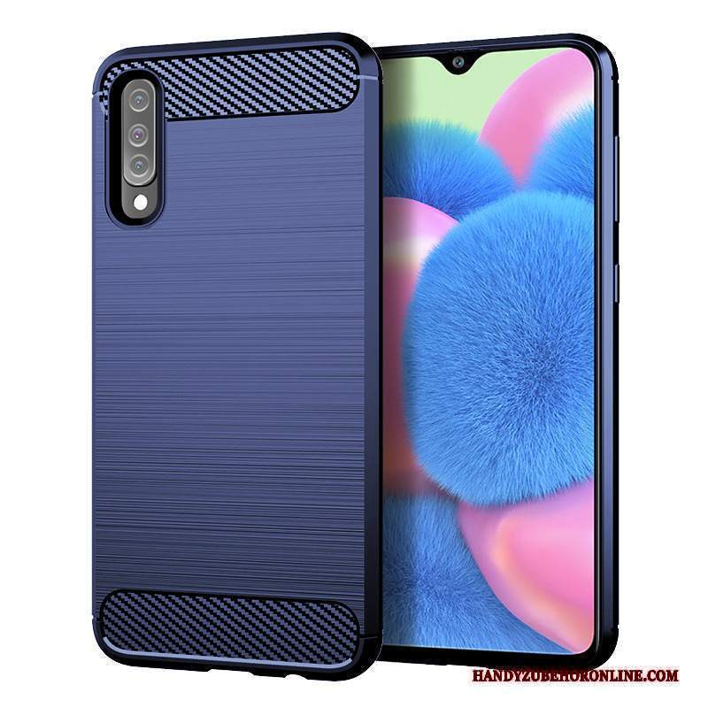 Custodia Samsung Galaxy A30s Silicone Seta Fibra, Cover Samsung Galaxy A30s Protezione Telefono Modello