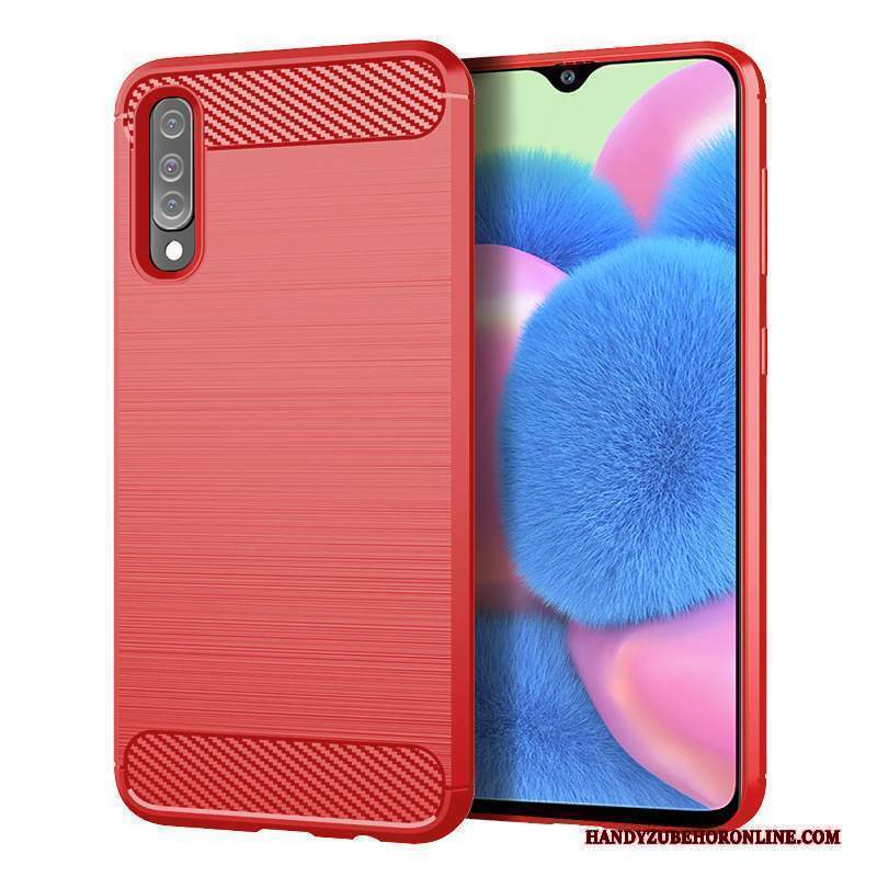 Custodia Samsung Galaxy A30s Silicone Seta Fibra, Cover Samsung Galaxy A30s Protezione Telefono Modello