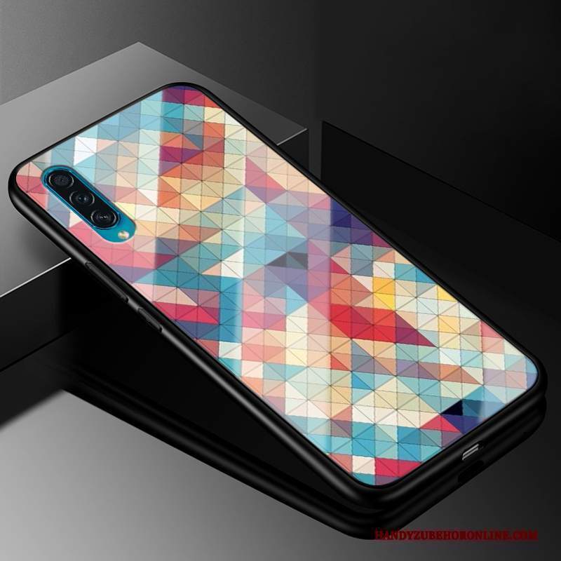 Custodia Samsung Galaxy A30s Silicone Vetro Tutto Incluso, Cover Samsung Galaxy A30s Protezione Anti-caduta Porpora