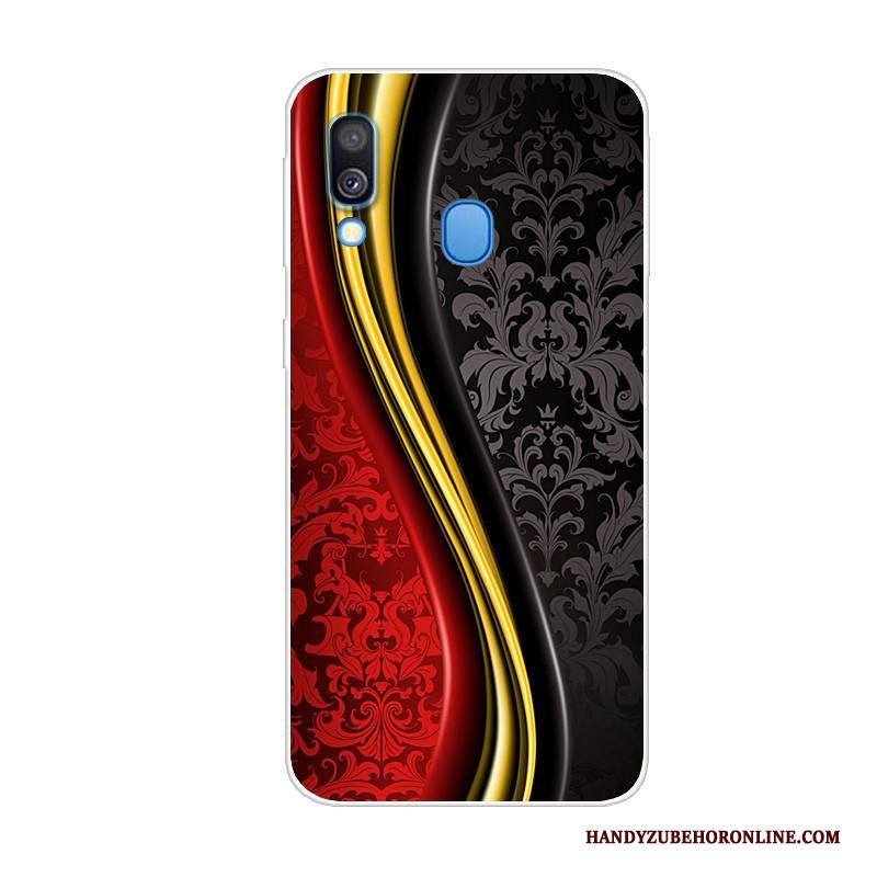 Custodia Samsung Galaxy A40 Creativo Di Personalità Tendenza, Cover Samsung Galaxy A40 Protezione Anti-caduta Blu