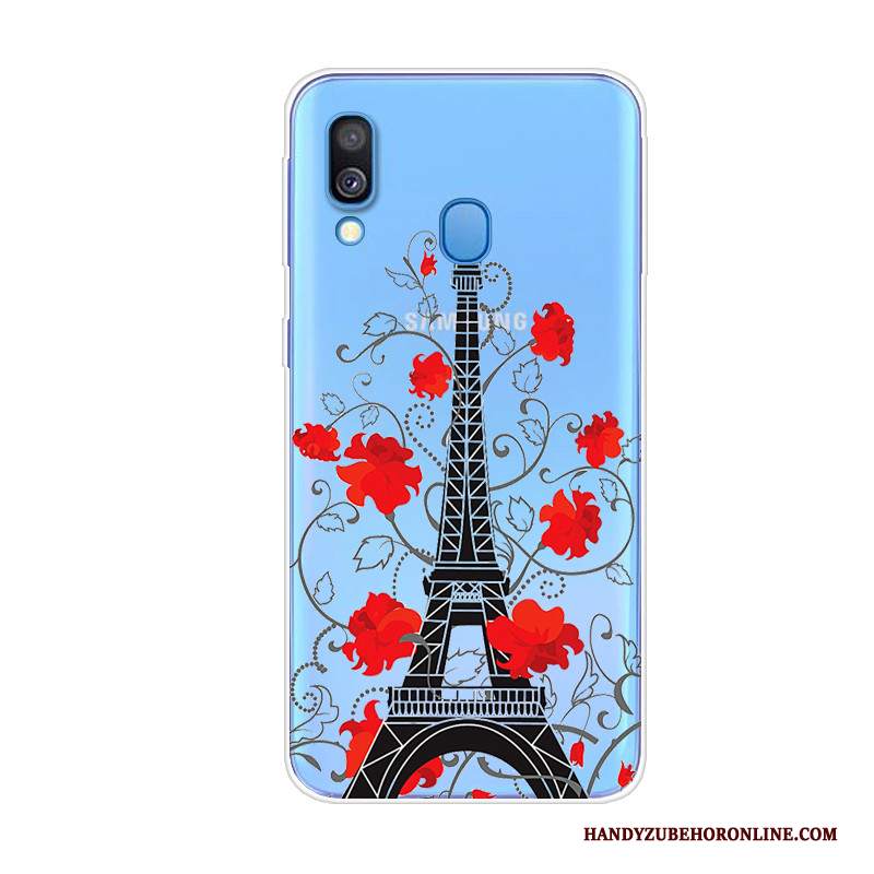 Custodia Samsung Galaxy A40 Creativo Di Personalità Tendenza, Cover Samsung Galaxy A40 Protezione Anti-caduta Blu