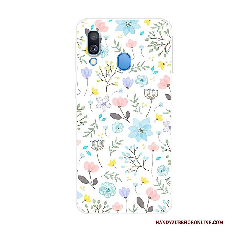 Custodia Samsung Galaxy A40 Creativo Di Personalità Tendenza, Cover Samsung Galaxy A40 Protezione Anti-caduta Blu