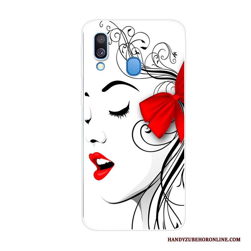 Custodia Samsung Galaxy A40 Creativo Di Personalità Tendenza, Cover Samsung Galaxy A40 Protezione Anti-caduta Blu