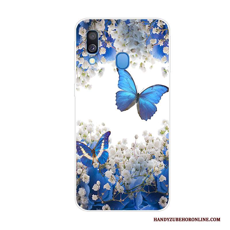 Custodia Samsung Galaxy A40 Creativo Di Personalità Tendenza, Cover Samsung Galaxy A40 Protezione Anti-caduta Blu