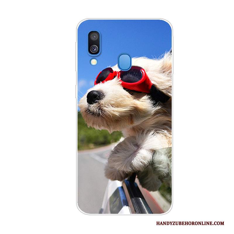 Custodia Samsung Galaxy A40 Creativo Di Personalità Tendenza, Cover Samsung Galaxy A40 Protezione Anti-caduta Blu