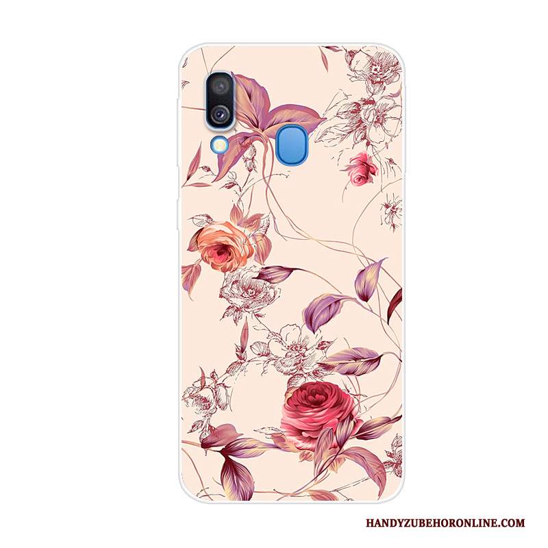 Custodia Samsung Galaxy A40 Creativo Di Personalità Tendenza, Cover Samsung Galaxy A40 Protezione Anti-caduta Blu