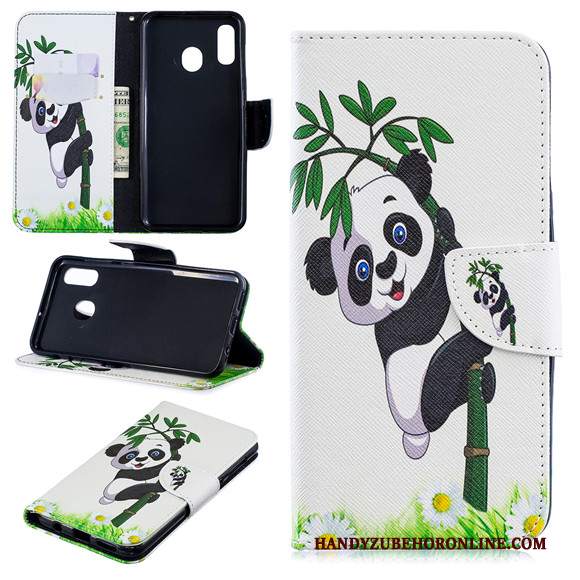 Custodia Samsung Galaxy A40 Folio Nerotelefono, Cover Samsung Galaxy A40 Pelle Anti-caduta