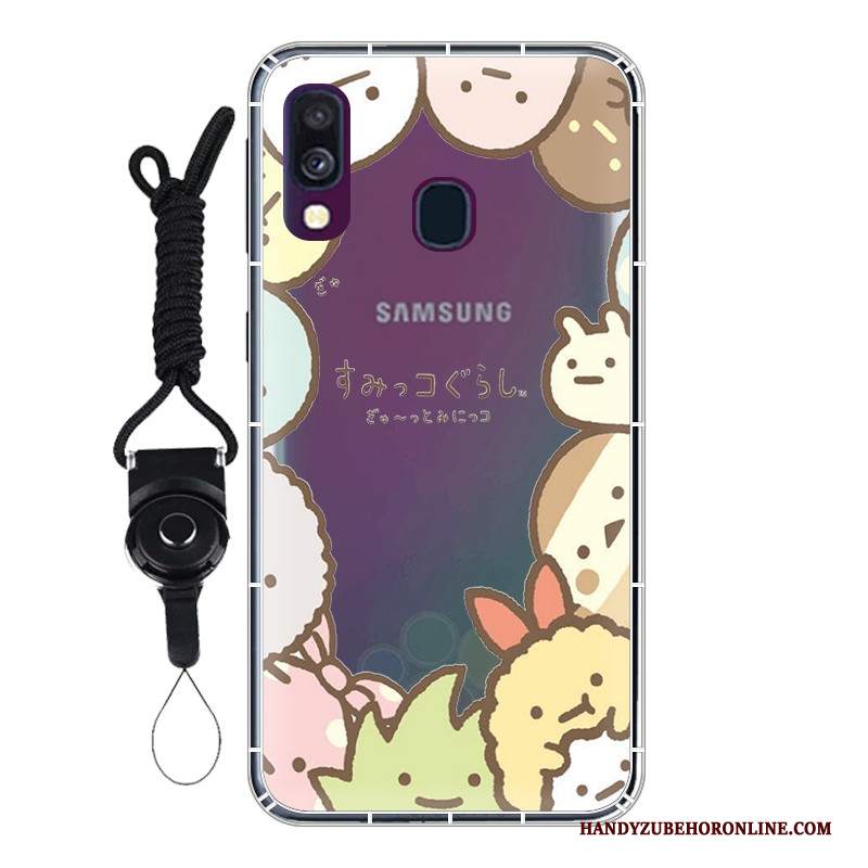 Custodia Samsung Galaxy A40 Protezione Gasbag Personalizza, Cover Samsung Galaxy A40 Bianco Anti-caduta