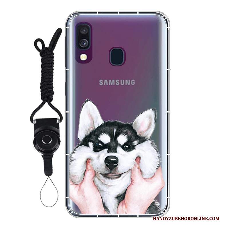 Custodia Samsung Galaxy A40 Protezione Gasbag Personalizza, Cover Samsung Galaxy A40 Bianco Anti-caduta