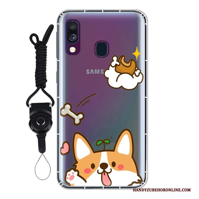 Custodia Samsung Galaxy A40 Protezione Gasbag Personalizza, Cover Samsung Galaxy A40 Bianco Anti-caduta