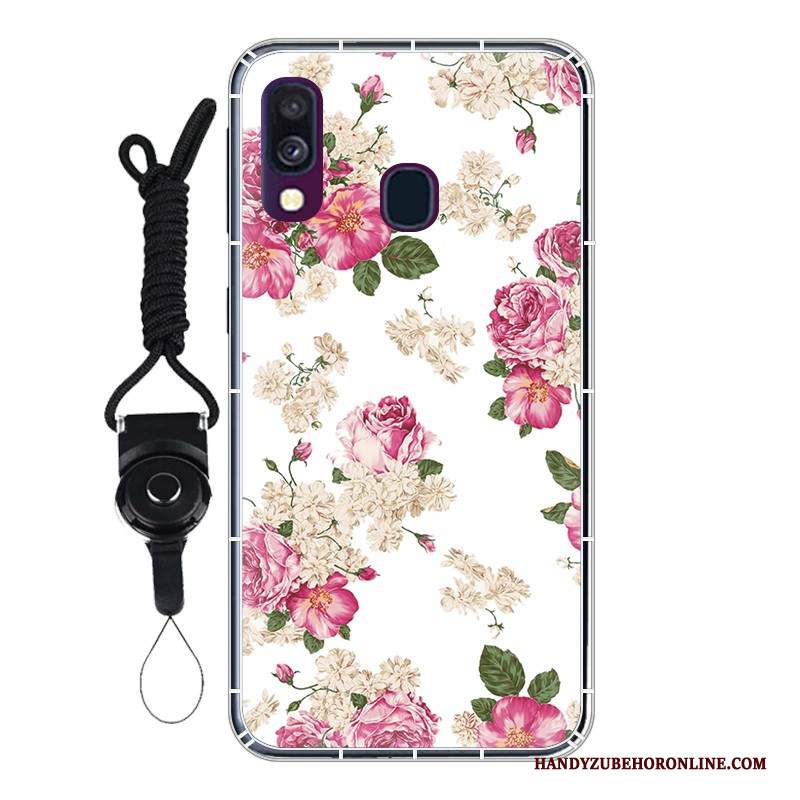 Custodia Samsung Galaxy A40 Protezione Gasbag Personalizza, Cover Samsung Galaxy A40 Bianco Anti-caduta