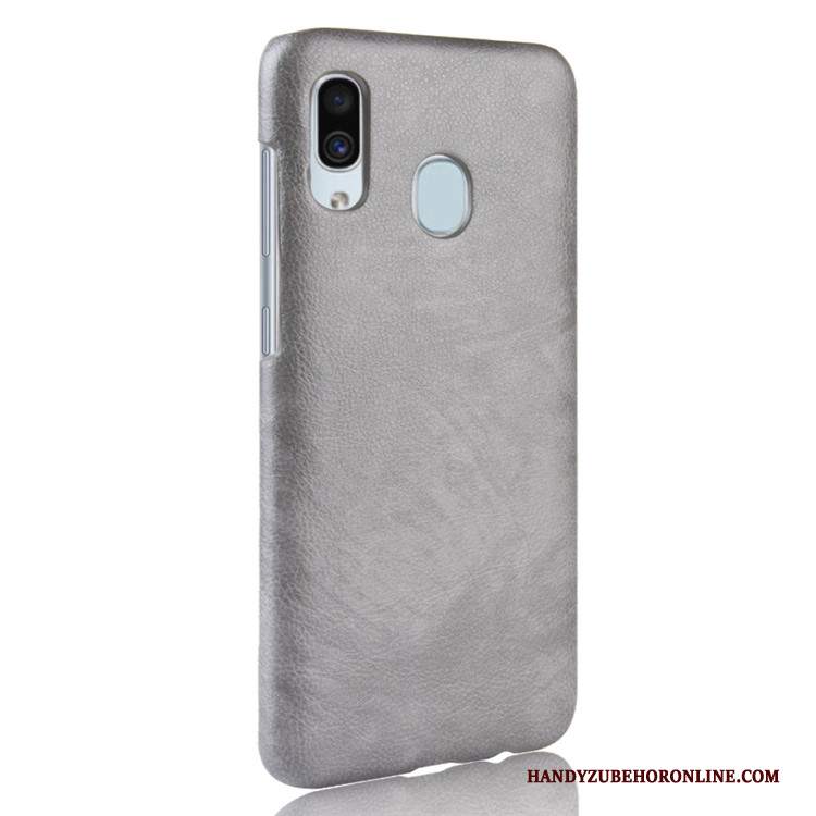 Custodia Samsung Galaxy A40 Protezione Litchi Modello, Cover Samsung Galaxy A40 Pelle Telefono Difficile