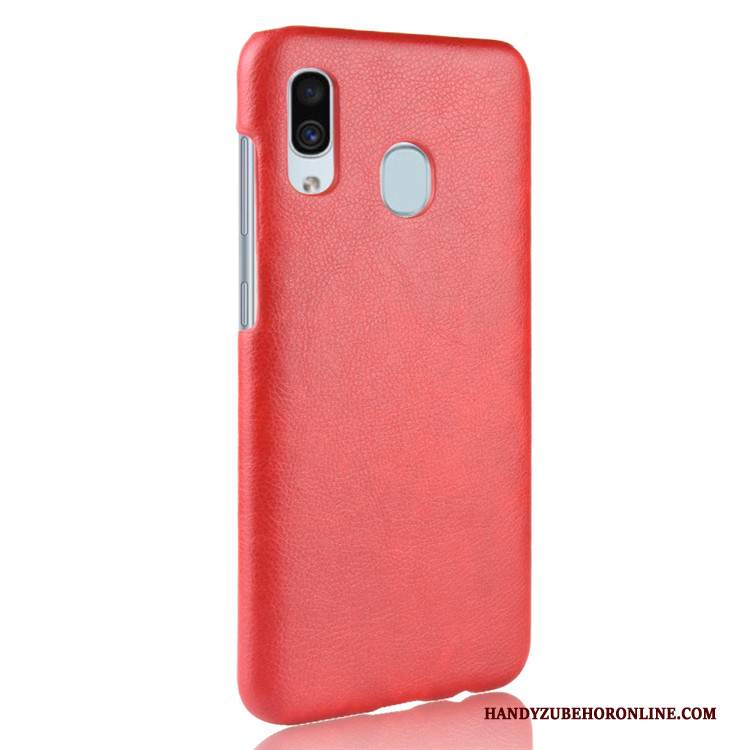 Custodia Samsung Galaxy A40 Protezione Litchi Modello, Cover Samsung Galaxy A40 Pelle Telefono Difficile