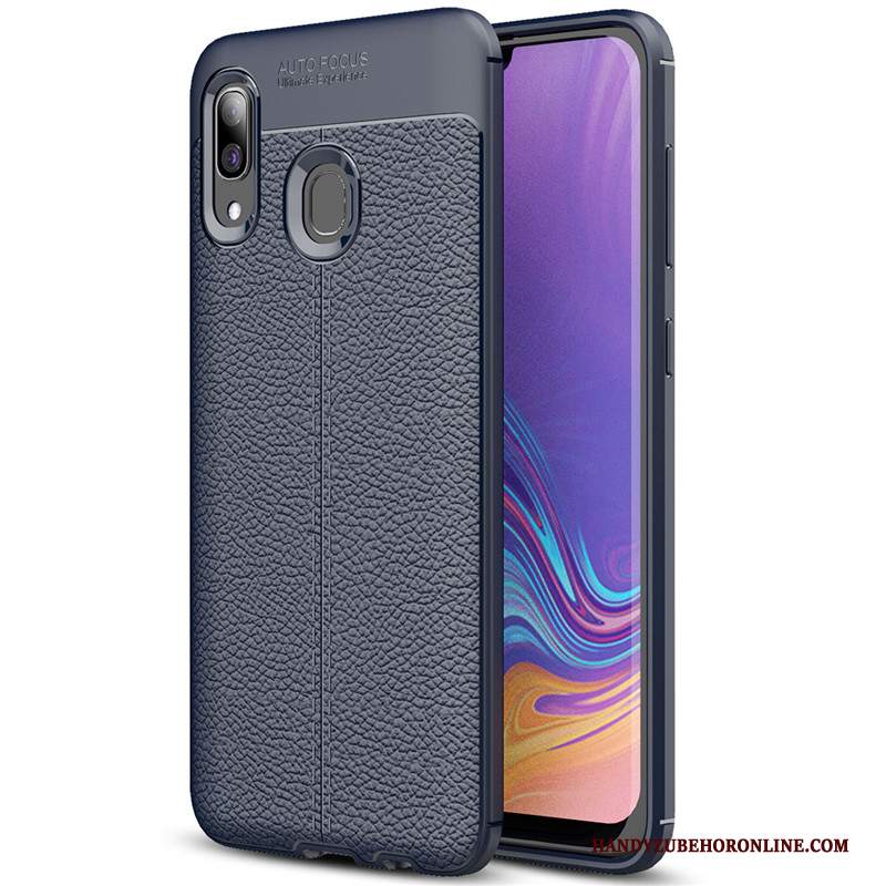 Custodia Samsung Galaxy A40 Protezione Telefono Litchi, Cover Samsung Galaxy A40 Moda Tutto Incluso Modello