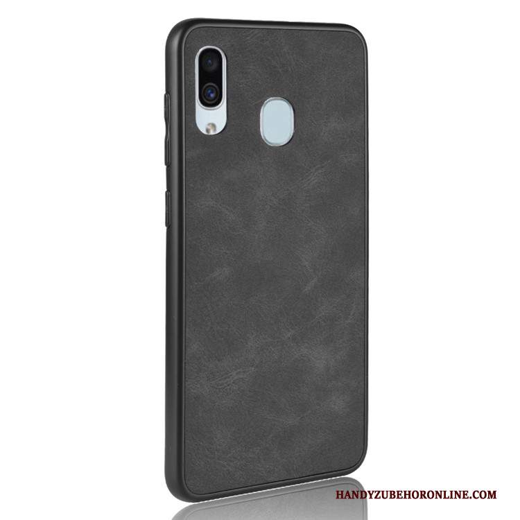 Custodia Samsung Galaxy A40 Protezione Tutto Inclusotelefono, Cover Samsung Galaxy A40 Pelle Tendenza Grigio