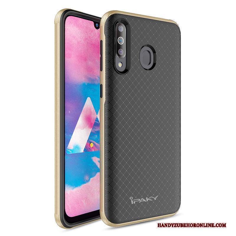 Custodia Samsung Galaxy A40s Silicone Oro Grande, Cover Samsung Galaxy A40s Giallotelefono