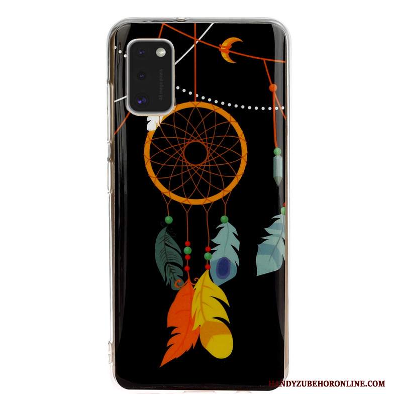 Custodia Samsung Galaxy A41 Cartone Animato Telefono Tutto Incluso, Cover Samsung Galaxy A41 Nero Anti-caduta