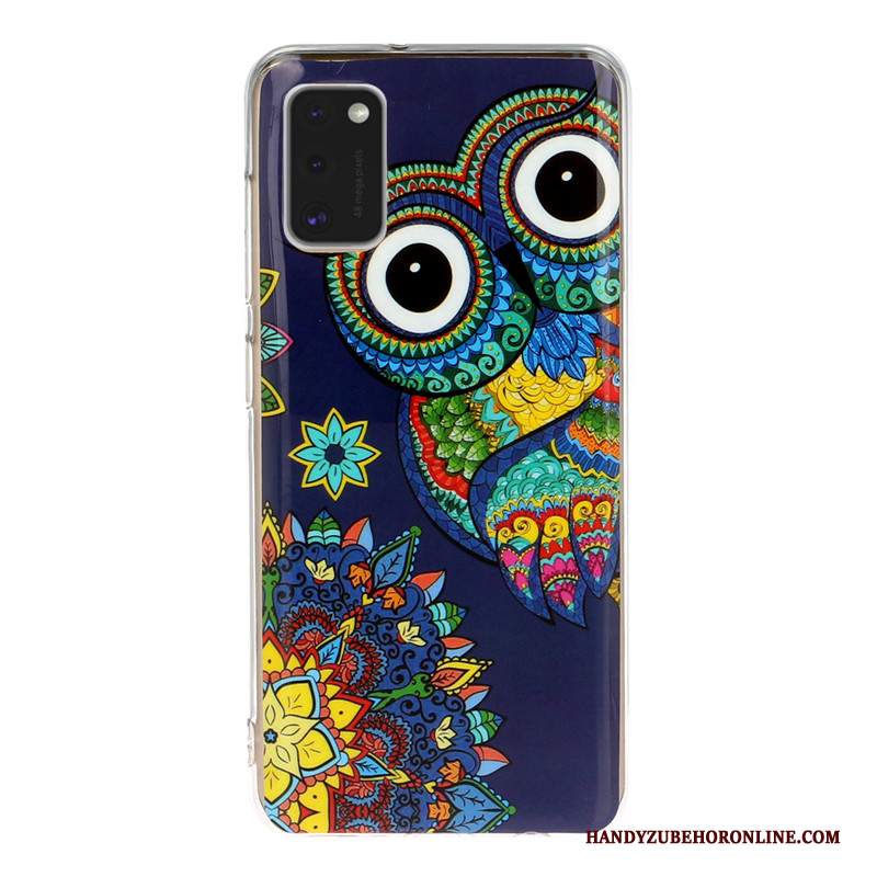 Custodia Samsung Galaxy A41 Cartone Animato Telefono Tutto Incluso, Cover Samsung Galaxy A41 Nero Anti-caduta