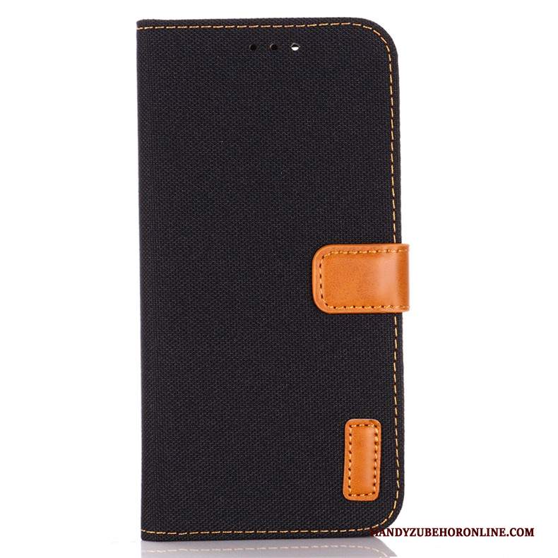 Custodia Samsung Galaxy A41 Folio Anti-caduta Blu, Cover Samsung Galaxy A41 Pelle Denimtelefono