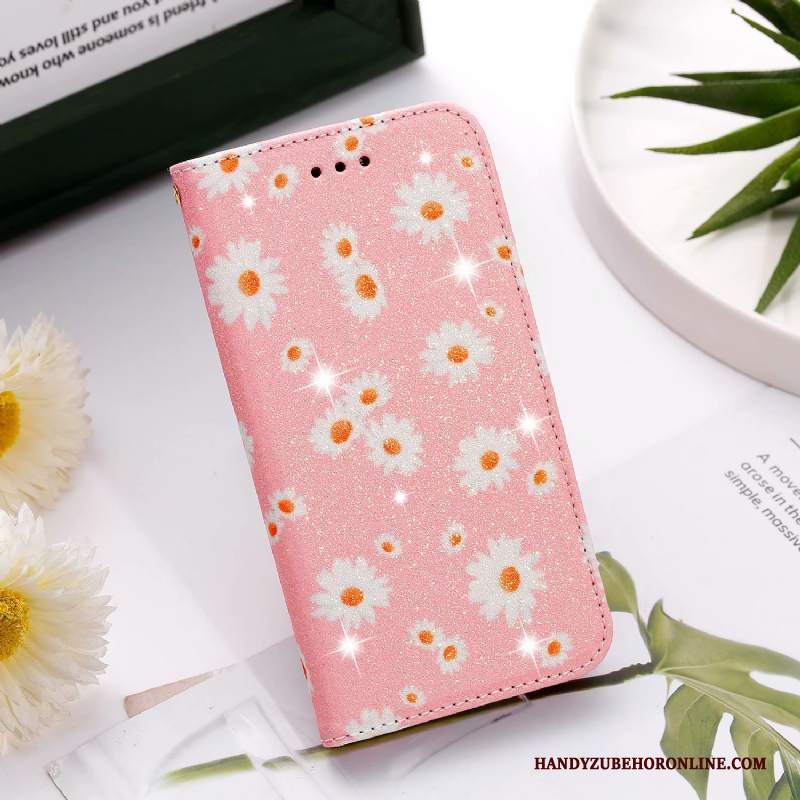 Custodia Samsung Galaxy A41 Pelle Carta Porpora, Cover Samsung Galaxy A41 Folio Telefono Borse Carta