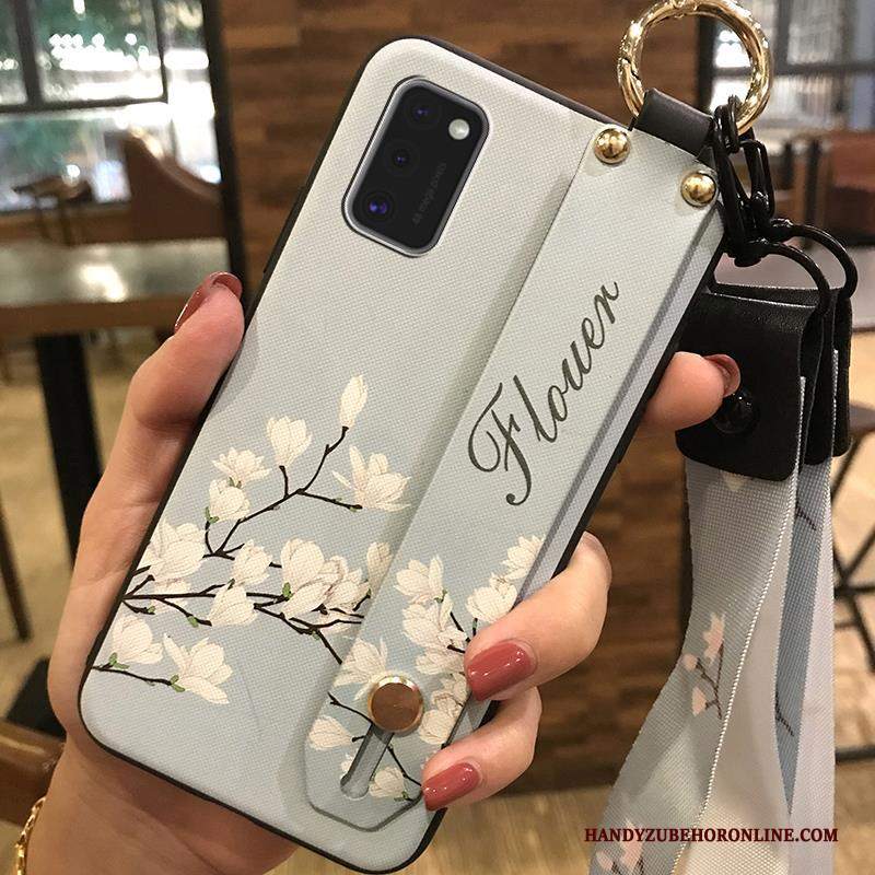 Custodia Samsung Galaxy A41 Protezione Telefono Fiori, Cover Samsung Galaxy A41 Supporto Tendenza