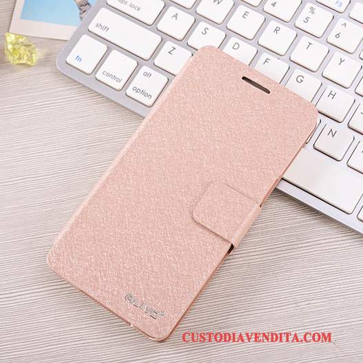 Custodia Samsung Galaxy A5 2015 Folio Rosatelefono, Cover Samsung Galaxy A5 2015 Pelle