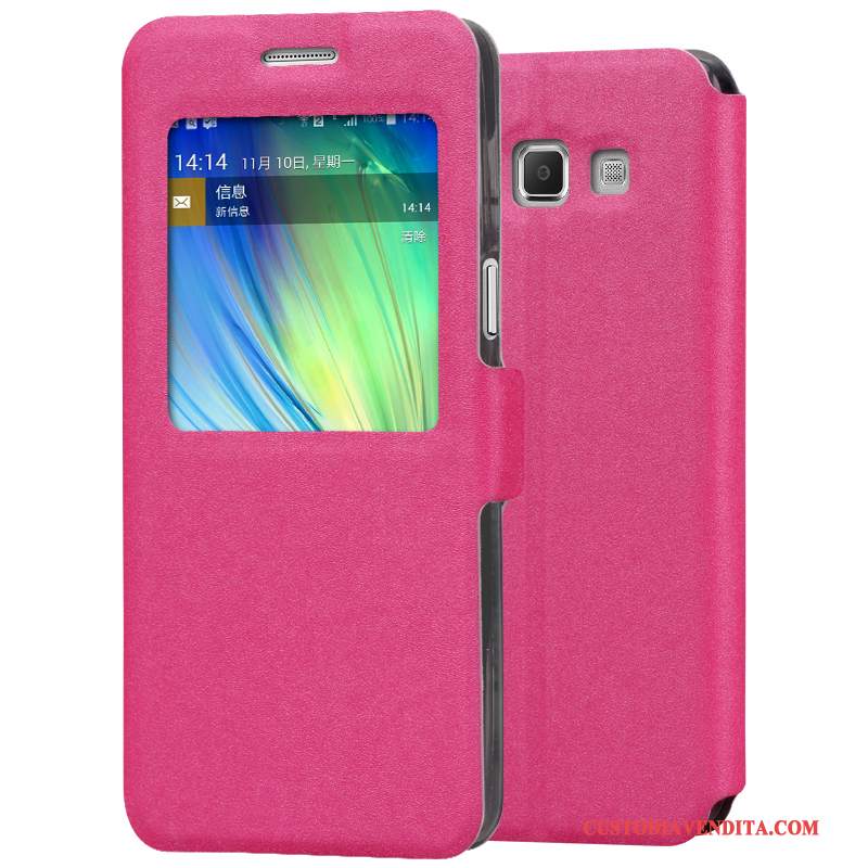 Custodia Samsung Galaxy A5 2015 Pelle Orotelefono, Cover Samsung Galaxy A5 2015 Protezione