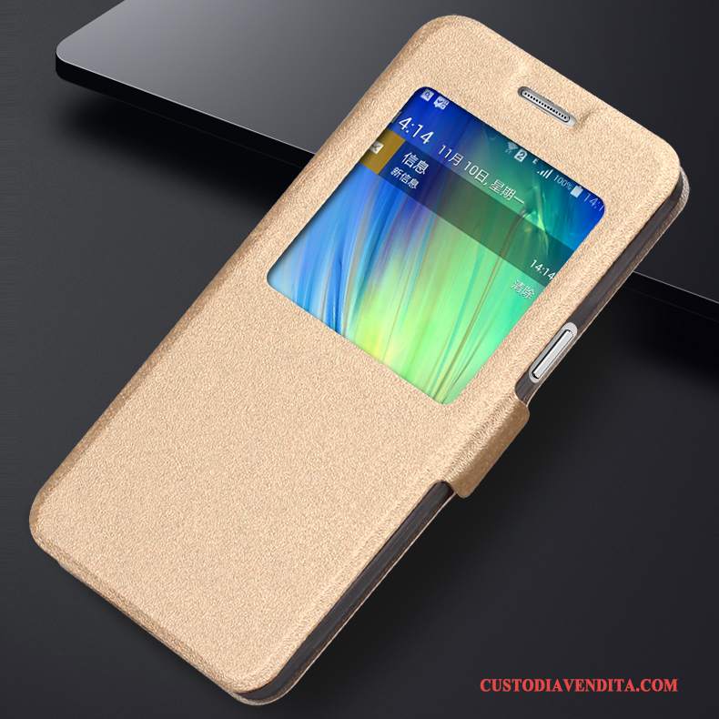 Custodia Samsung Galaxy A5 2015 Pelle Orotelefono, Cover Samsung Galaxy A5 2015 Protezione