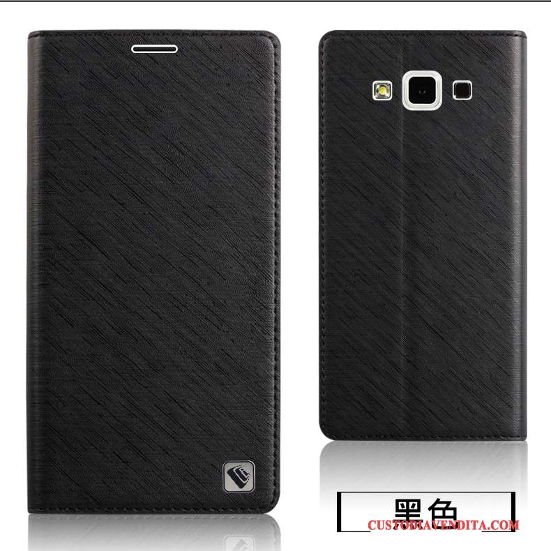 Custodia Samsung Galaxy A5 2015 Protezione Tutto Inclusotelefono, Cover Samsung Galaxy A5 2015 Pelle Porpora Anti-caduta