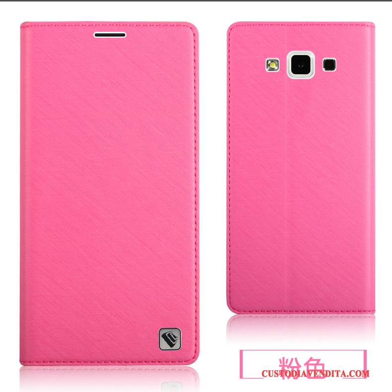 Custodia Samsung Galaxy A5 2015 Protezione Tutto Inclusotelefono, Cover Samsung Galaxy A5 2015 Pelle Porpora Anti-caduta