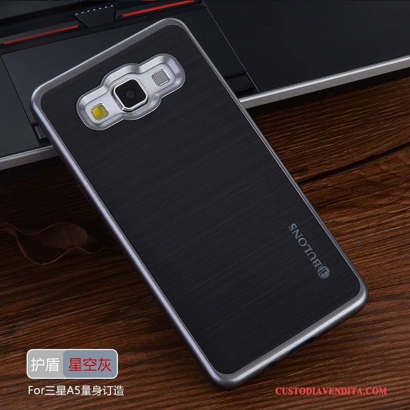 Custodia Samsung Galaxy A5 2015 Silicone Morbido Grigio, Cover Samsung Galaxy A5 2015 Protezione Tendenza Di Personalità