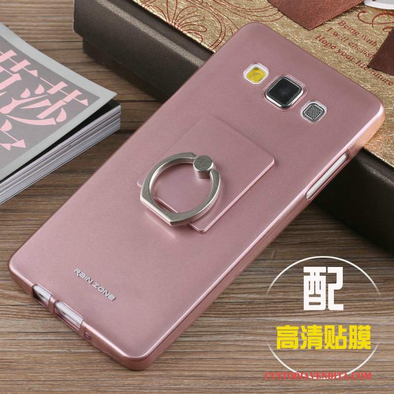 Custodia Samsung Galaxy A5 2015 Silicone Tendenza Rosa, Cover Samsung Galaxy A5 2015 Protezione Telefono Macchiati