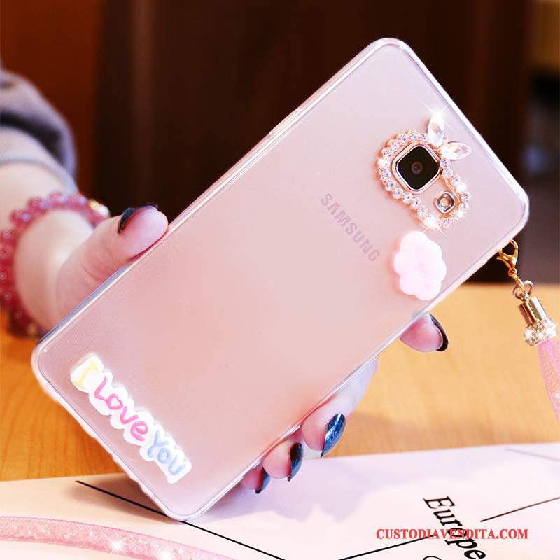 Custodia Samsung Galaxy A5 2016 Cartone Animato Telefono Bello, Cover Samsung Galaxy A5 2016 Protezione Rosa Tutto Incluso